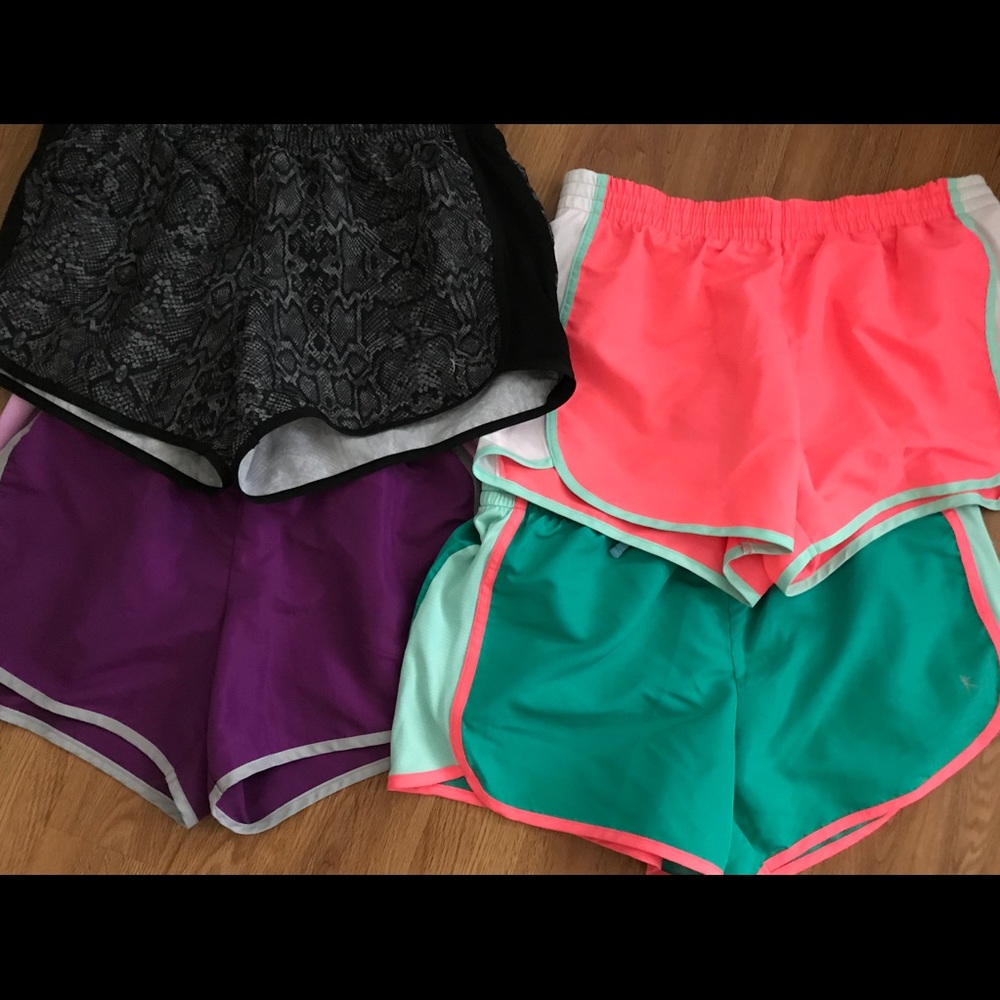 4 pairs !!!! Danskin running workout shorts bundle